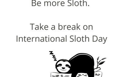 Want to be more creative? Take a break on International Sloth Day